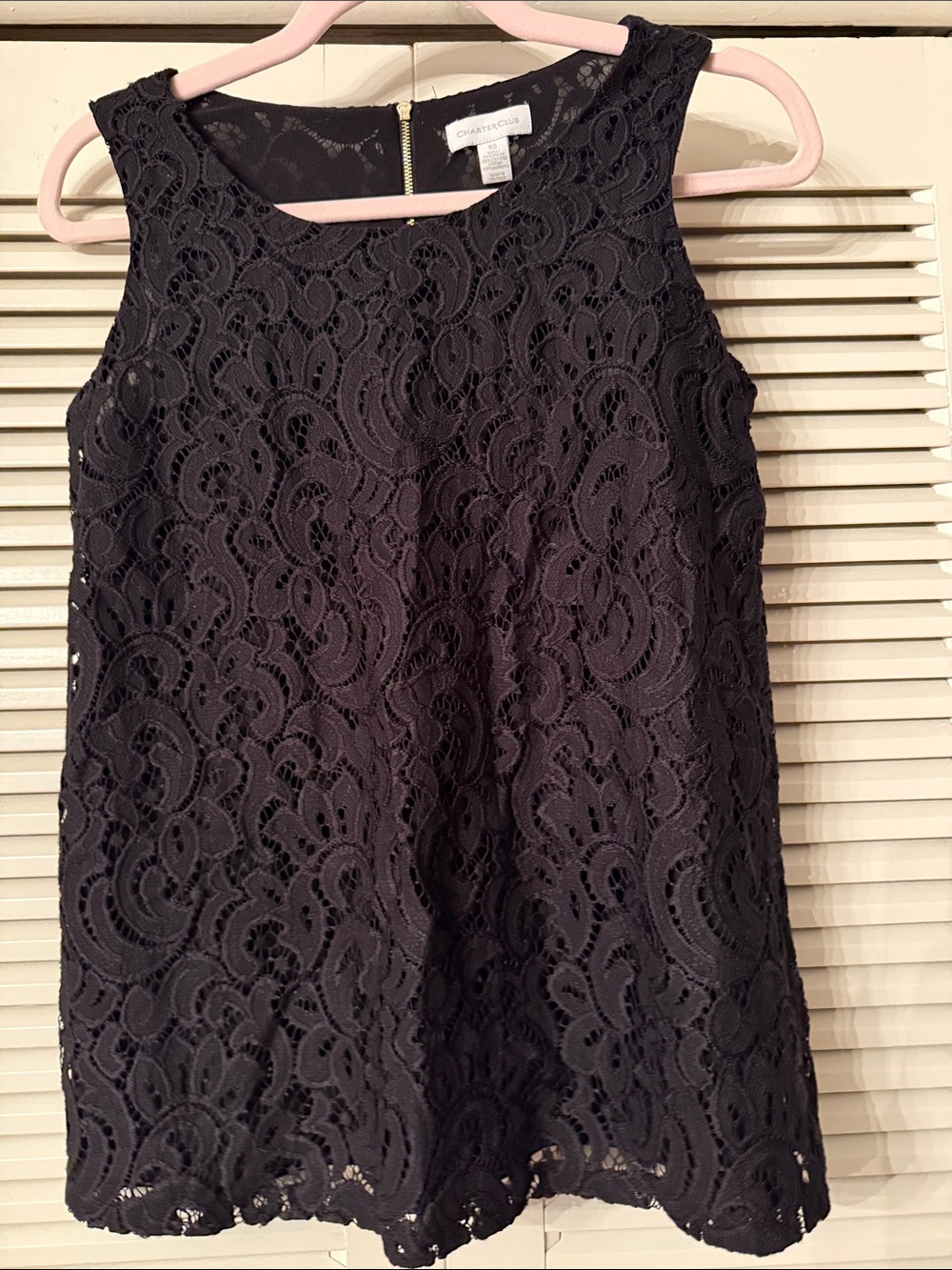 Chantelle Black Lace A-Line Sleeveless Dress